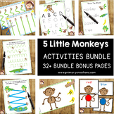 5 Little Monkeys | Autism SPED Preschool Prek | Activities Bundle