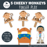 5 Little Monkeys Finger Play
