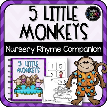 Preview of 5 Little Monkeys: Interactive Book, Props + Activities