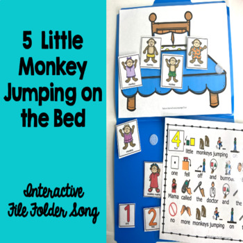 Preview of 5 Little Monkeys Jumping on the Bed  Interactive Song