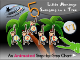 5 Little Monkeys Swinging in a Tree - Animated Step-by-Ste