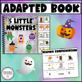5 Little Monsters Adapted Book - NURSERY RHYME Velcro Book