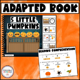 5 Little Pumpkins Adapted Book - NURSERY RHYME Velcro Book