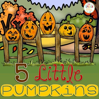 Preview of Interactive Song Book: 5 Little Pumpkins
