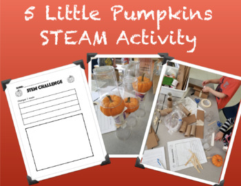 Preview of 5 Little Pumpkins JK/SK STEAM Activity