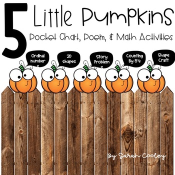 Preview of 5 Little Pumpkins Math
