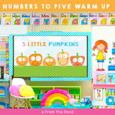 Number Math Warm Up 5 Little Pumpkins