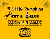 5 Little Pumpkins sequencing worksheet