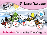 5 Little Snowmen - Animated Step-by-Step Poem/Song - SymbolStix