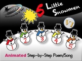 5 Little Snowmen - Animated Step-by-Step Poem - VI