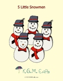 5 Little Snowmen Counting Game