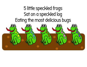 Preview of 5 Little Speckled Frogs Song Companion Visuals