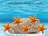 5 Little Starfish Song PowerPoint Presentation - EYFS Maths