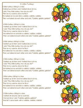 Five Little Turkeys Lyrics - Thanksgiving, HighClap