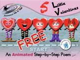 5 Little Valentines - Animated Step-by-Step Poem - SymbolStix