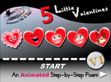 5 Little Valentines - Animated Step-by-Step Poem - VI