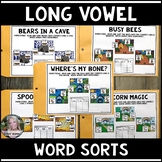 5 Long Vowel Literacy Centers Bundled