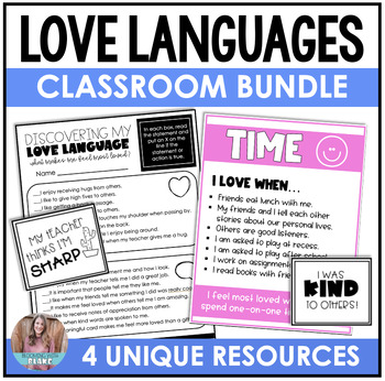 Preview of 5 Love Languages SEL Activities Bundle - Build Class Community