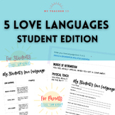 5 Love Languages of Your Students Back to School Night Activity