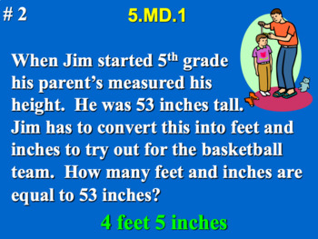 Preview of 5.MD.1 5th Grade Math - Convert Measurement Units Bundle with Google