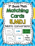 5.MD.1 Matching Cards: Metric Conversions