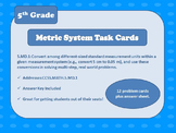 5.MD.1 Metric System Task Cards