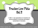 5.MD.2 Fraction Line Plots - Set 2
