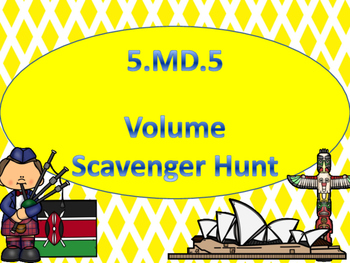 Preview of 5.MD.5 Scavenger Hunt Word Problems