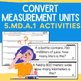 5.MD.A.1 Convert Measurement Units: No-Prep Practice Works