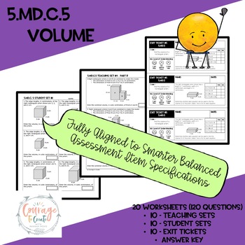 Preview of 5.MD.C.5 Volume Worksheets