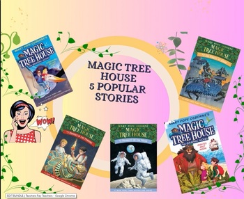 Preview of 5 Magic Tree House Condensed Books: Includes Easel Quiz for Each Story!