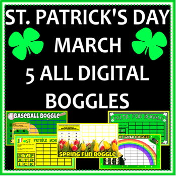 Preview of St. Patrick's Day/March 5 Digital Boggles of Word Fun