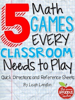 Preview of 5 Math Games Every Classroom Needs to Play