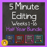 5 Minute Editing Weeks 1 - 16  HALF YEAR BUNDLE - Daily La
