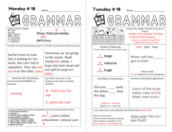 grammar 5 minute daily grammar worksheets spiral review 5th grade standards