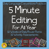 5 Minute Grammar Editing for the ENTIRE YEAR - Weeks 1 - 3