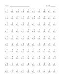 5-Minute Multiplication Fact Fluency within 100 Assessment