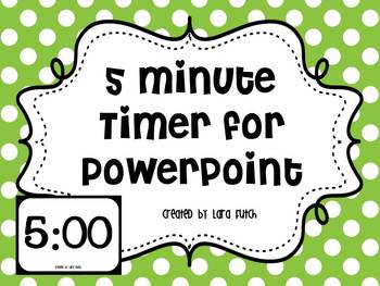Classroom Timer: 5 Minute Task Timer PowerPoint - Twinkl