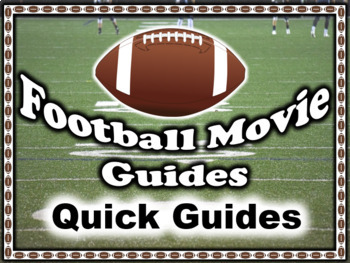 Preview of 6 Movie Guides for Football Related Films - Quick Guides Bundle