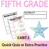 5.NBT.1 - 5th Grade Place Value - Value, Comparing, 10 tim