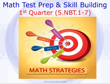 Preview of 5.NBT.1-7 “MATH STRATEGIES” DIGITAL TASK CARDS FOR 1ST QUARTER