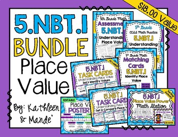 Preview of 5.NBT.1 BUNDLE: Understanding Place Value