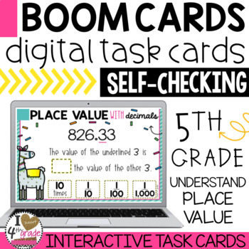 Preview of 5.NBT.1 Place Value Boom Cards
