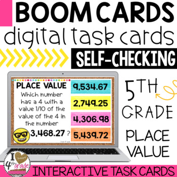 Preview of 5.NBT.1 Place Value Boom Cards