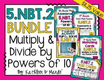 Preview of 5.NBT.2 BUNDLE: Multiply & Divide by Powers of 10