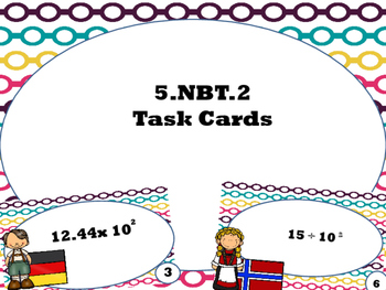 Preview of 5.NBT.2 Task Cards
