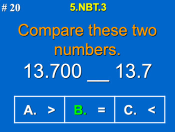 Preview of 5.NBT.3 5th Grade Math - Compare Decimals To Thousandths Bundle with Google