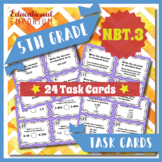 5.NBT.3 Task Cards ★ Read, Write and Compare Decimals 5th 