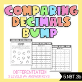 5.NBT.3b | Comparing Decimals BUMP Game | Differentiated