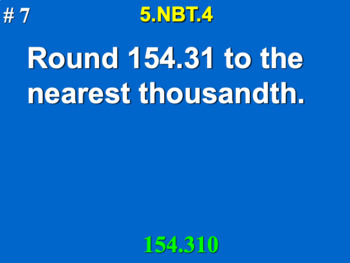 Preview of 5.NBT.4 5th Grade Math - Round Decimals To Any Place Bundle with Google